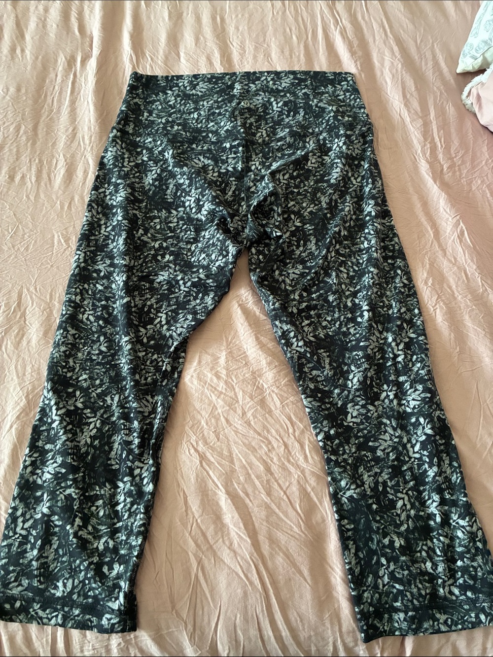 lululemon athletica Black and White Printed Leggings